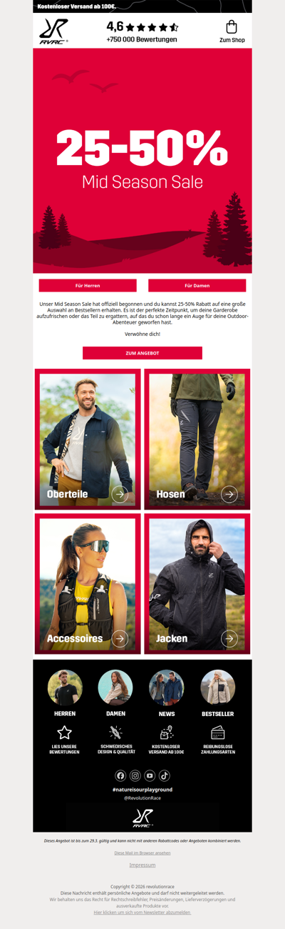 Mid Season Sale ist LIVE: 25-50% 🎉