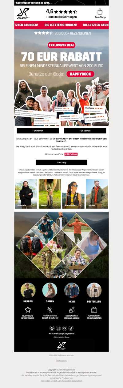 70 Euro Rabatt - nur mehr wenige Stunden 🚨