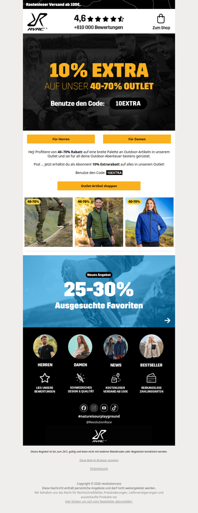 40-70% Outlet + 10% EXTRA 🌟