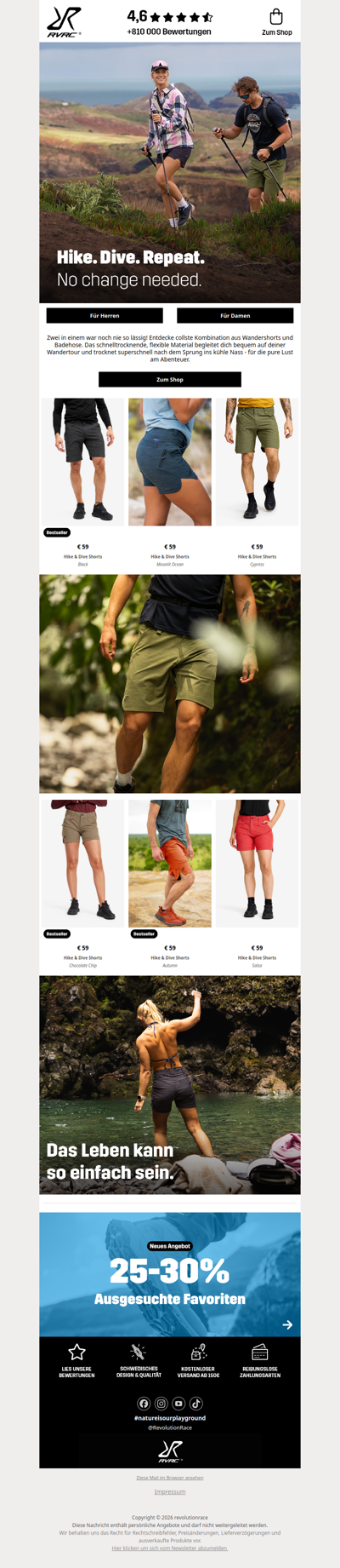 Hike & Dive Shorts🩳💦