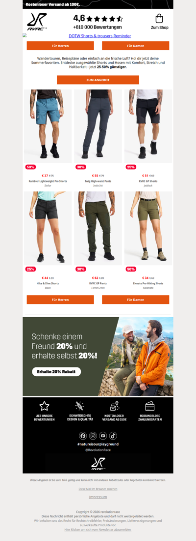 Hol dir die besten Shorts im Angebot 🩳.