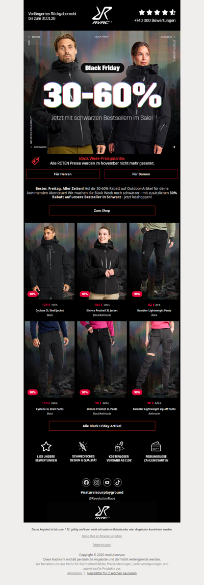 🔥30-60% Rabatt - der beste Black Friday EVER🔥