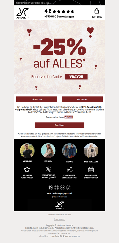 25% RABATT AUF ALLES* ❤️