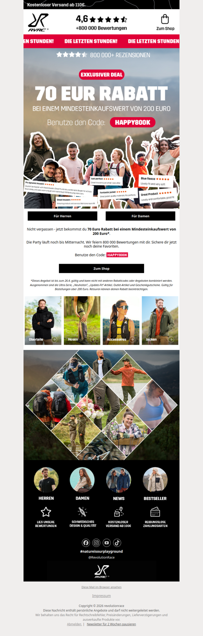 70 Euro Rabatt - nur mehr wenige Stunden 🚨