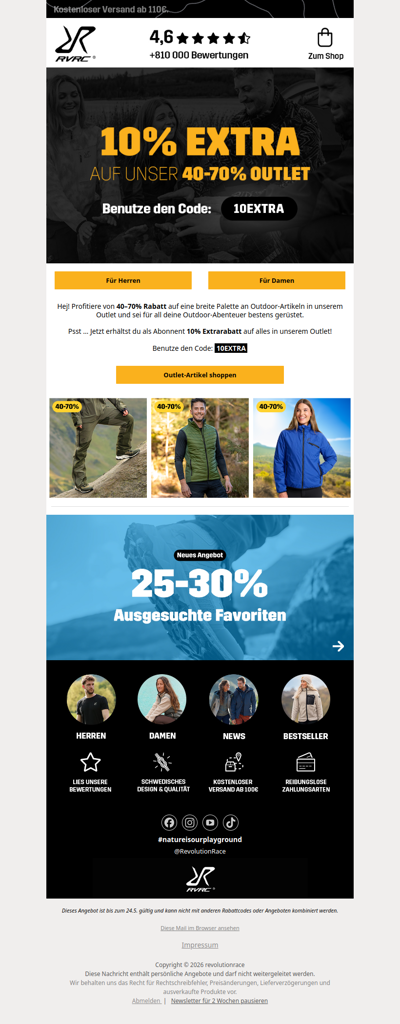 40-70% Outlet + 10% EXTRA 🌟