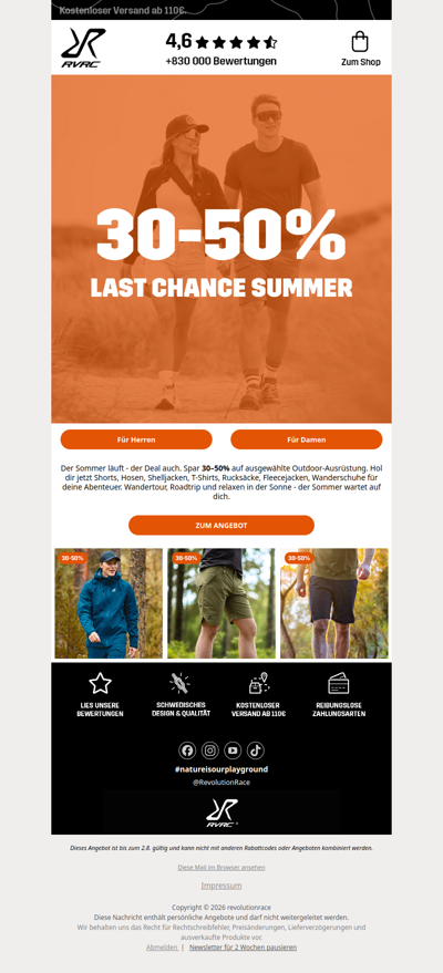 Last Chance Summer: 30–50% Rabatt ☀️
