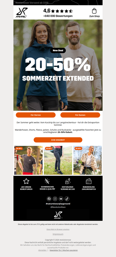 Noch mehr Sommer mit bis zu 50% Rabatt 🌿