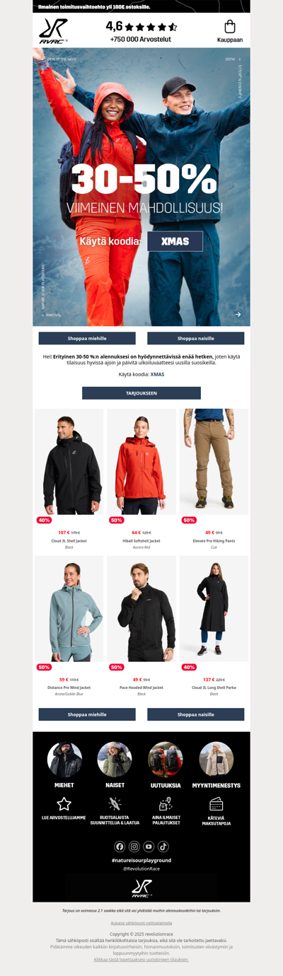 30-50 % ale valikoiduista tyyleistä - vain uutiskirjeen tilaajille!