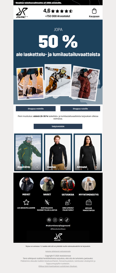 Jopa 50 % alennusta 💥