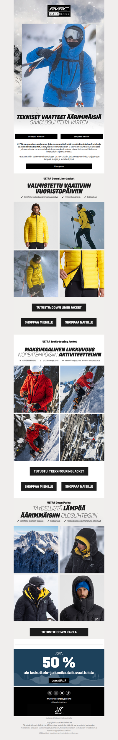 ULTRA: Ensiluokkaiset vaatteet äärimmäisiin sääolosuhteisiin🏔⚡️