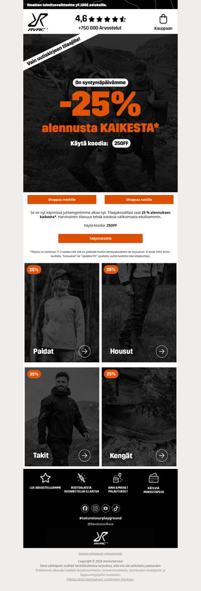 AINUTLAATUINEN JUHLAMYYNTI 🎉