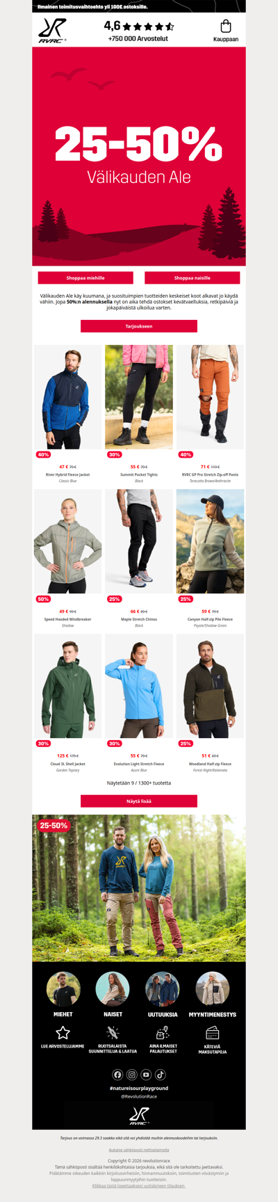 Suosikit myydään nopeasti. ⏳ Jopa 50% ale!