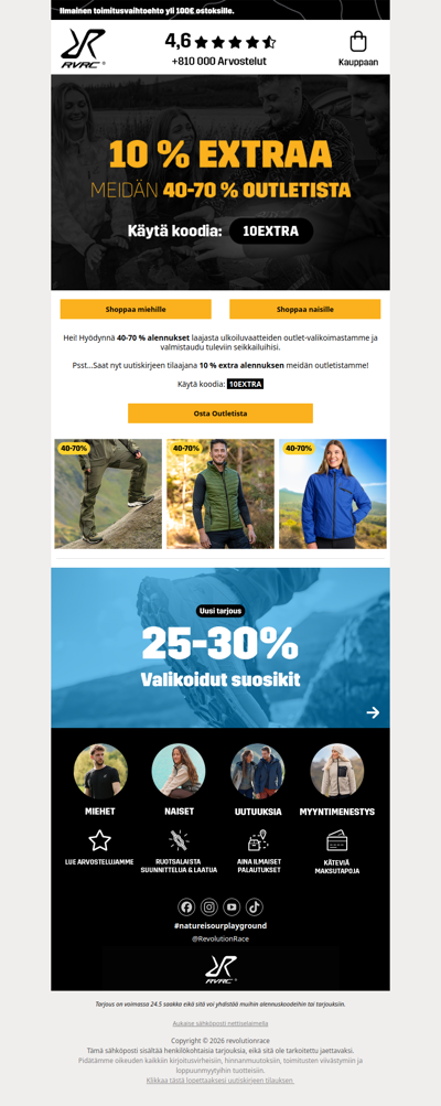 40-70% Outlet + 10% EXTRA 🌟