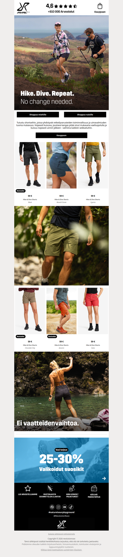 Hike & Dive Shorts🩳💦