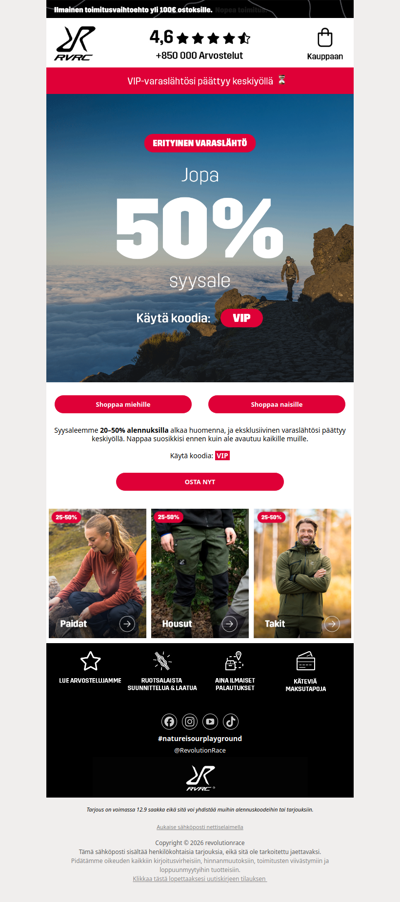 VIP 20–50% | PÄÄTTYY PIAN! ⏳