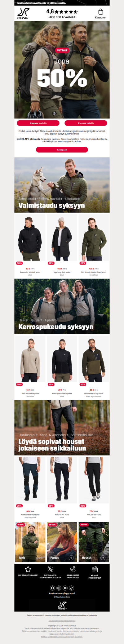 Löydä syysalen suosikkisi 🥾