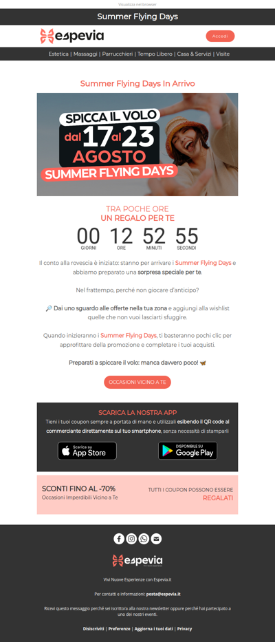 🦋 Summer Flying Days: Il Tuo Regalo Sta Per Arrivare