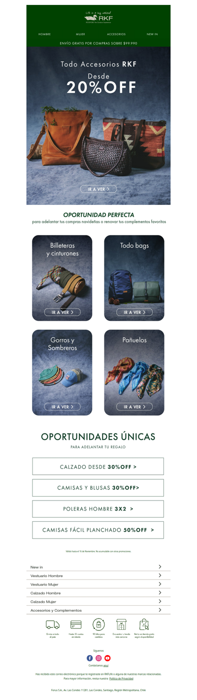 Desde 20%OFF Todo Accesorios 👜