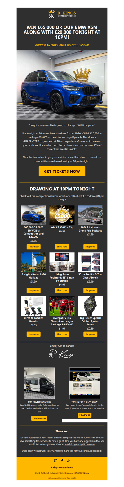 65,000 Reasons to Enter Tonight!