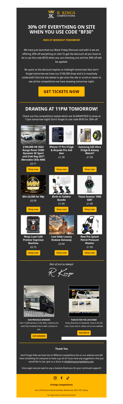 EXCLUSIVE BLACK FRIDAY DISCOUNT!