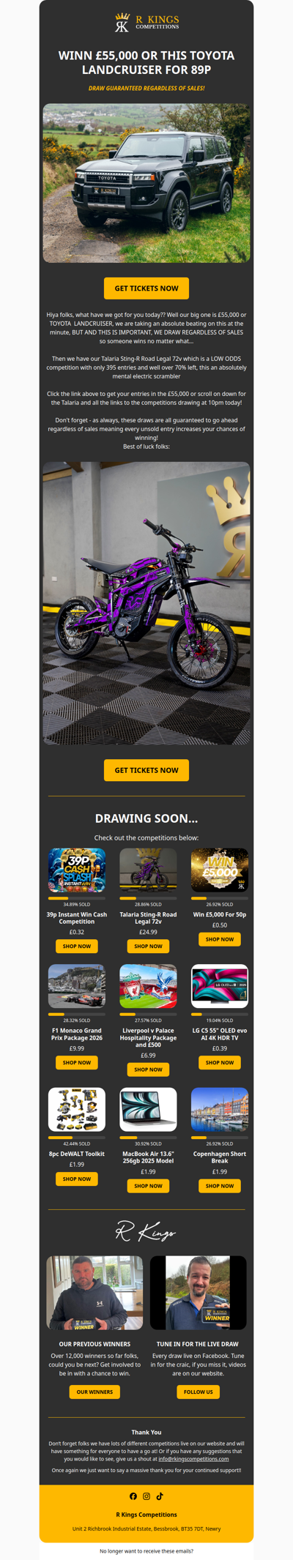 £55,000 FOR 89P DRAWING AT 10PM