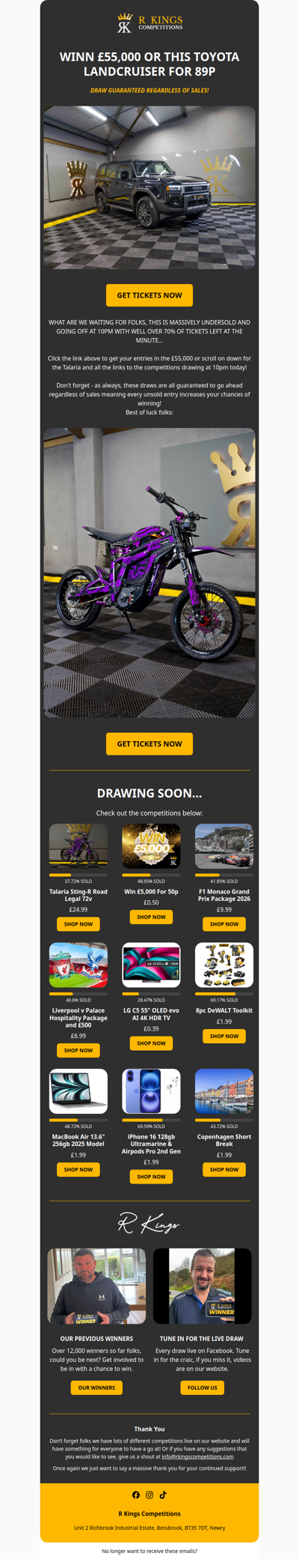 LESS THAN 2 HOURS LEFT