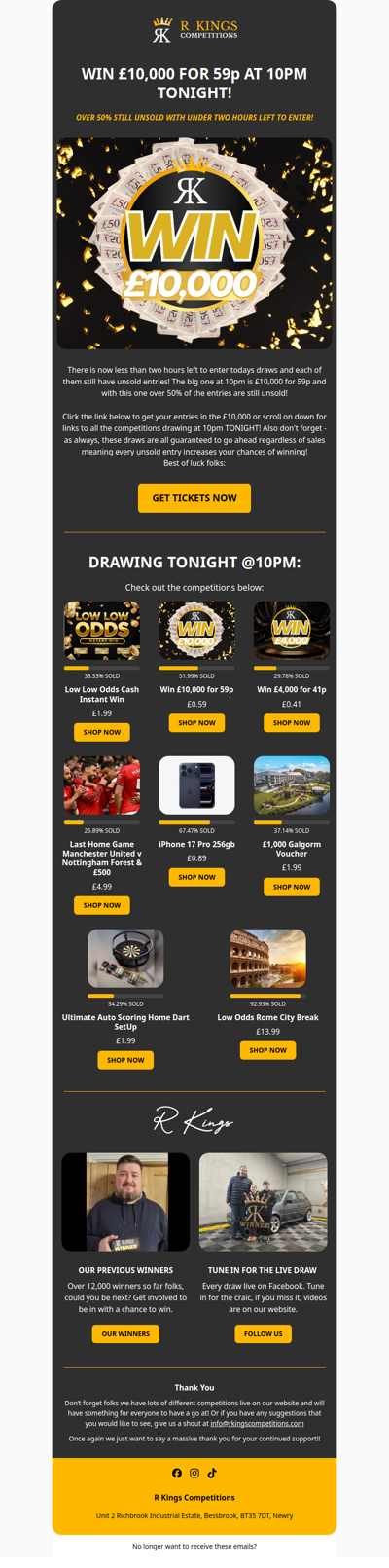 WIN £10,000 FOR 59P!