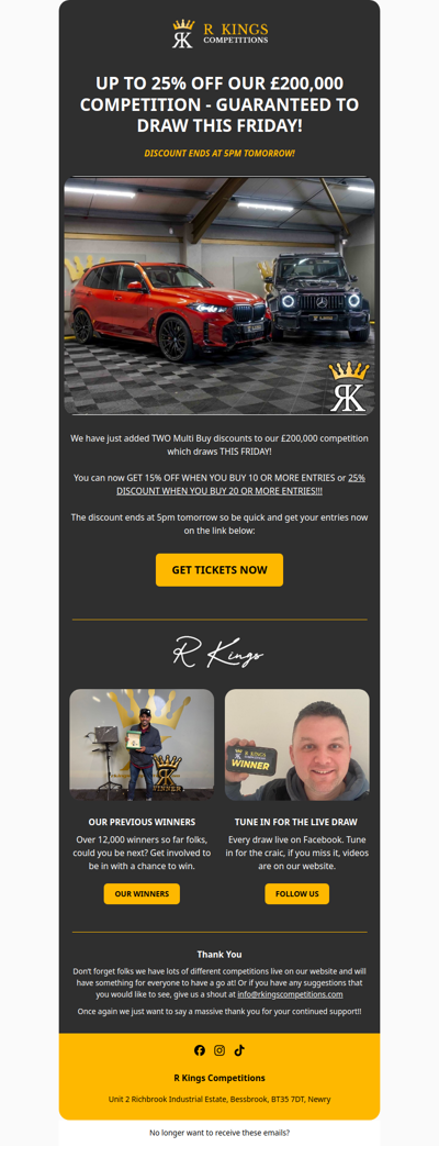 UNDER 21 HOURS LEFT TO GET 25% OFF!