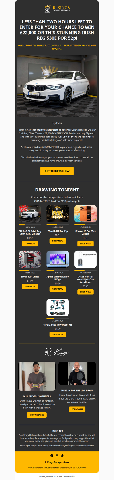 TONIGHTS £22,000 IS MASSIVELY UNDERSOLD!