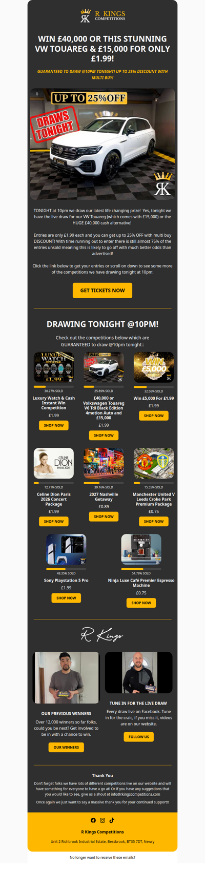 Win £40,000 for £1.99!