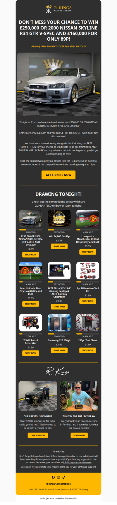 FREE COMPETION LIVE ON SITE!