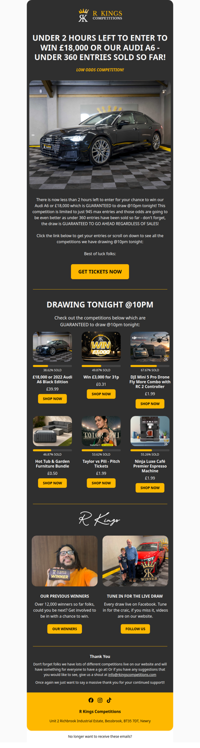 WIN £18,000 TONIGHT @10PM!