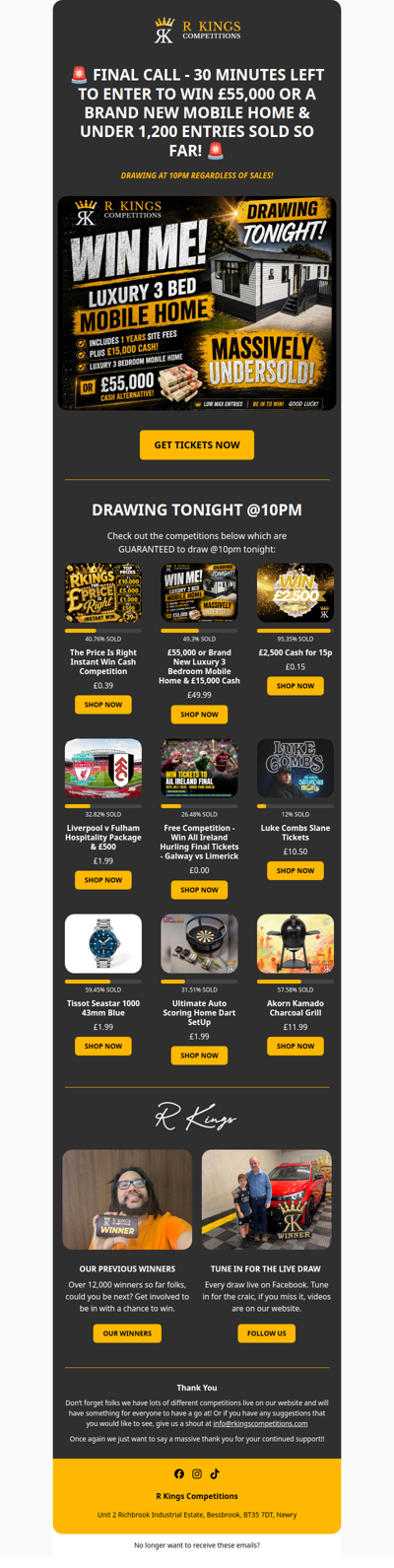 LAST CHANCE - AMAZING ODDS!