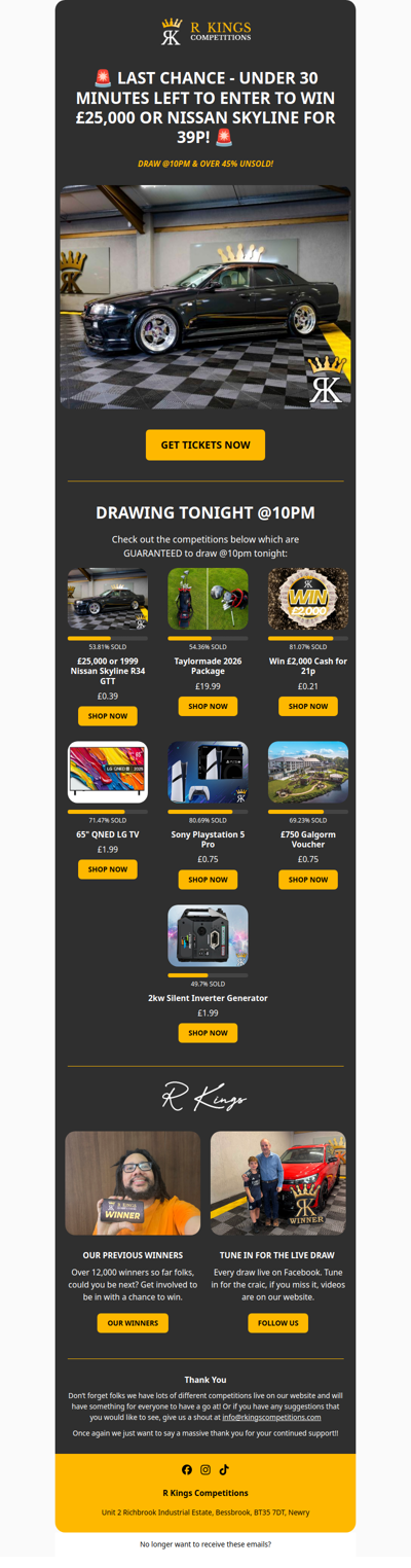 FINAL CHANCE - CRAZY ODDS!
