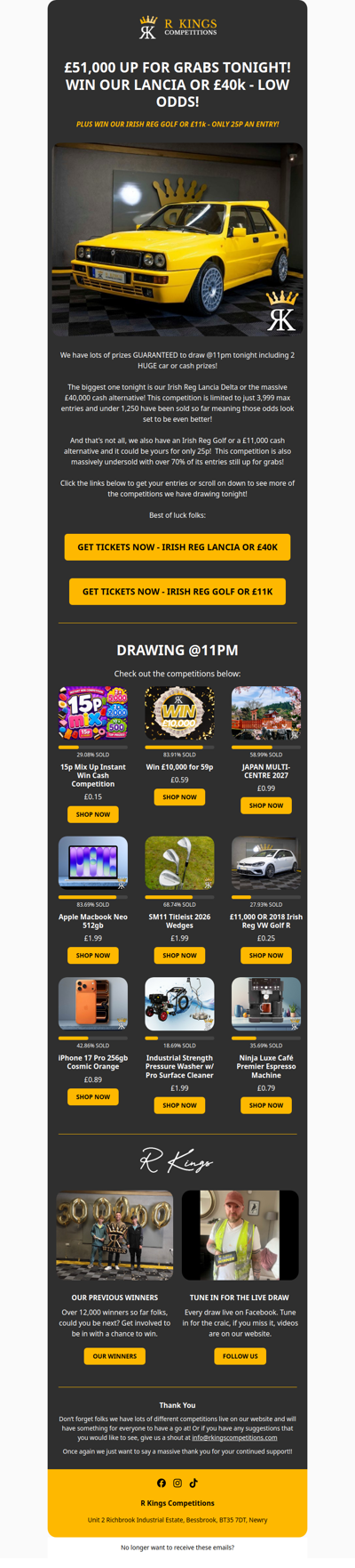 £51,000 up for grabs at 11pm!