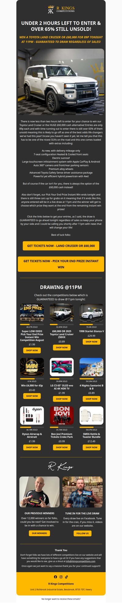 Under 2 Hours Left To Enter!
