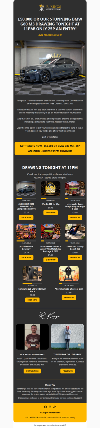Win £50,000 TONIGHT!