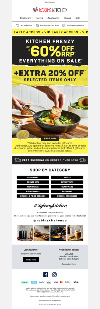 ⚡VIP EARLY ACCESS: Kitchen Frenzy starts NOW!