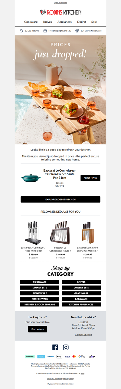 The one you had your eye on? It’s now on sale