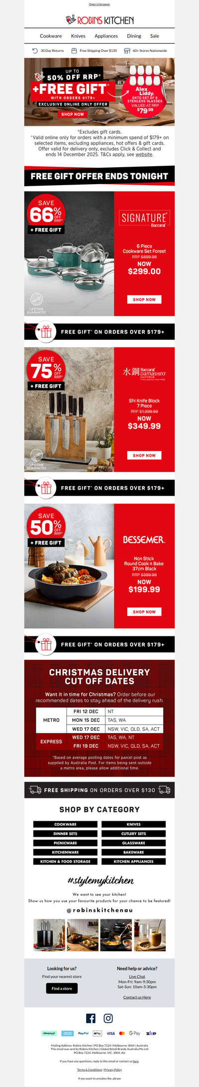 ENDS SOON! 👀 FREE Gift when you Spend $179+