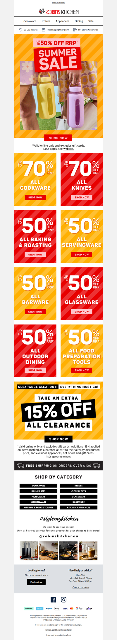 Summer Sale NOW ON 🌞