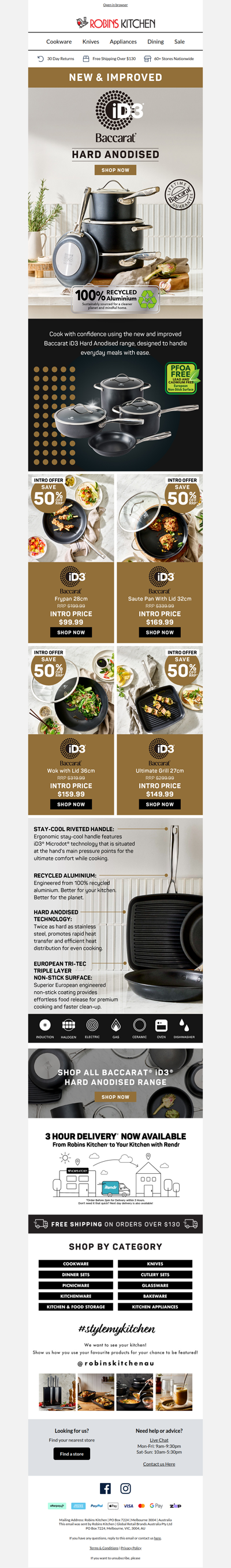 NEW & IMPROVED: iD3 Hard Anodised Cookware