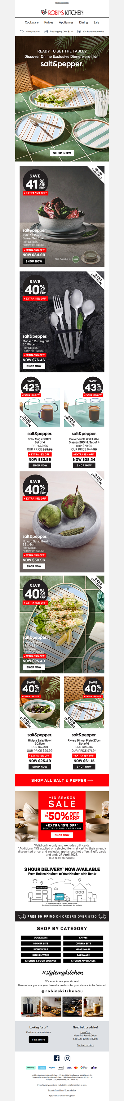 Your table, made better with Salt&Pepper