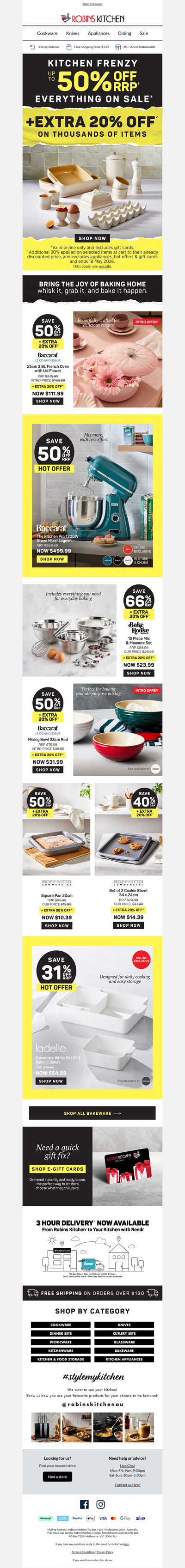 *UP TO 50% OFF BAKEWARE FAVES 🔥
