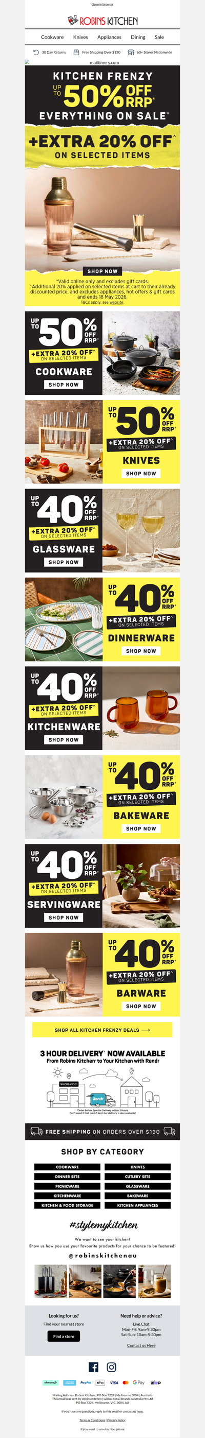 😱 FINAL DAY OF + EXTRA 20% OFF SELECTED ITEMS