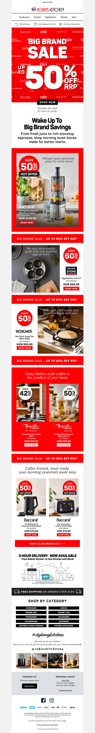 Wake up to BIG savings ☕