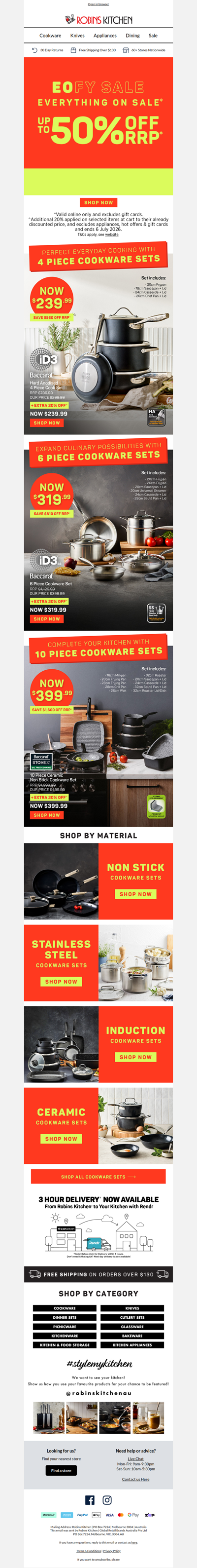 EOFY = MASSIVE COOKWARE SAVINGS 🔥