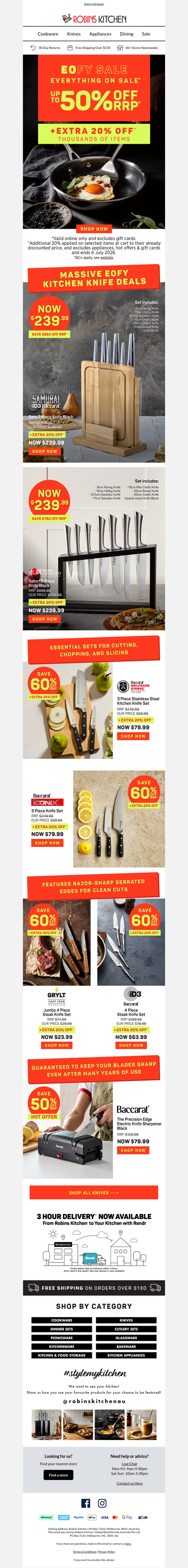 ⚔️ MASSIVE EOFY KNIFE DEALS + EXTRA 20% OFF
