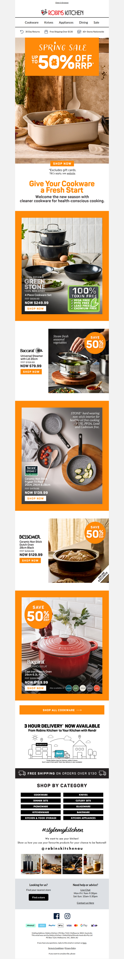 Cookware designed for cleaner, healthier cooking.