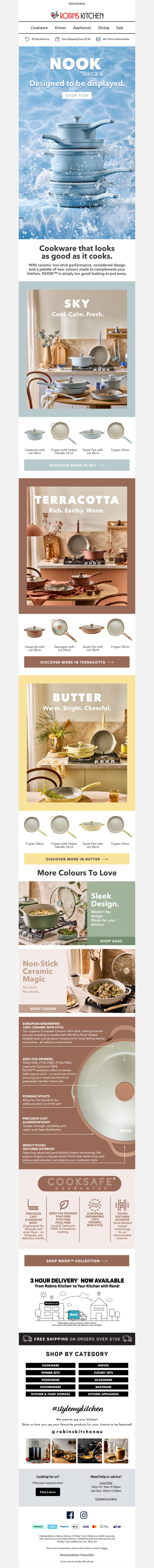 Say hello to the new colours of NOOK™ by Baccarat®
